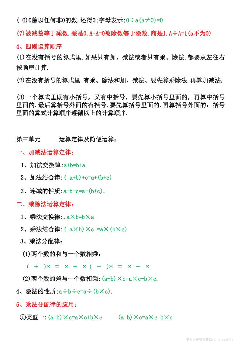 四年级下数学知识点整理归纳好创网-专注优质VIP网课 网络创业落地实操课程资源分享 – 每天更新_高质量项目输出好创网