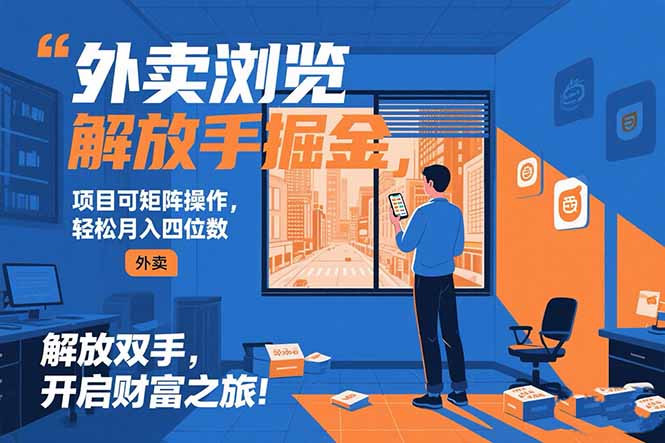 外卖浏览掘金项目 可矩阵操作 轻松日入500+好创网-专注优质VIP网课 网络创业落地实操课程资源分享 – 每天更新_高质量项目输出好创网