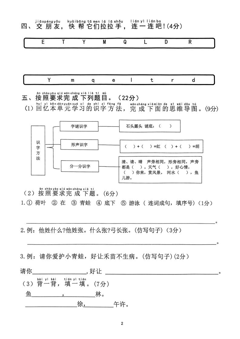 2025年春一下语文1-8单元拔尖卷（含答案36页）好创网-专注优质VIP网课 网络创业落地实操课程资源分享 – 每天更新_高质量项目输出好创网