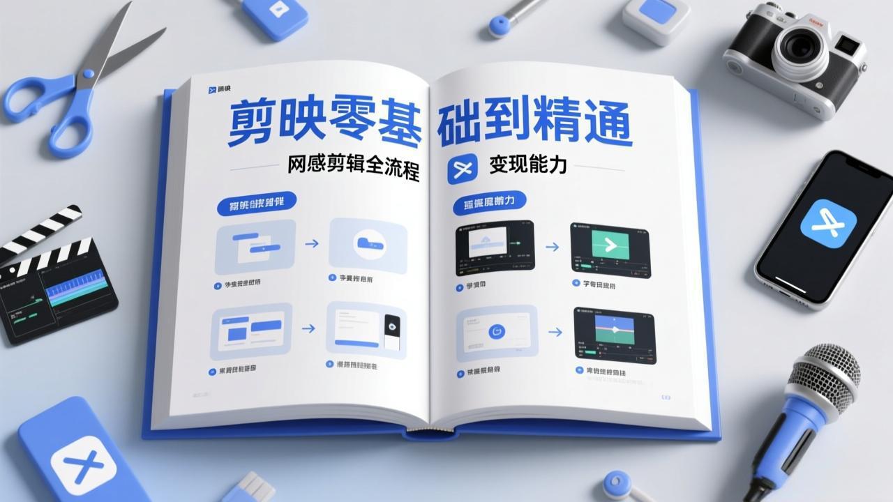 剪映零基础也能快速上手，从入门到精通掌握网感剪辑全流程，掌握能直接变现的剪辑能力好创网-专注优质VIP网课 网络创业落地实操课程资源分享 – 每天更新_高质量项目输出好创网