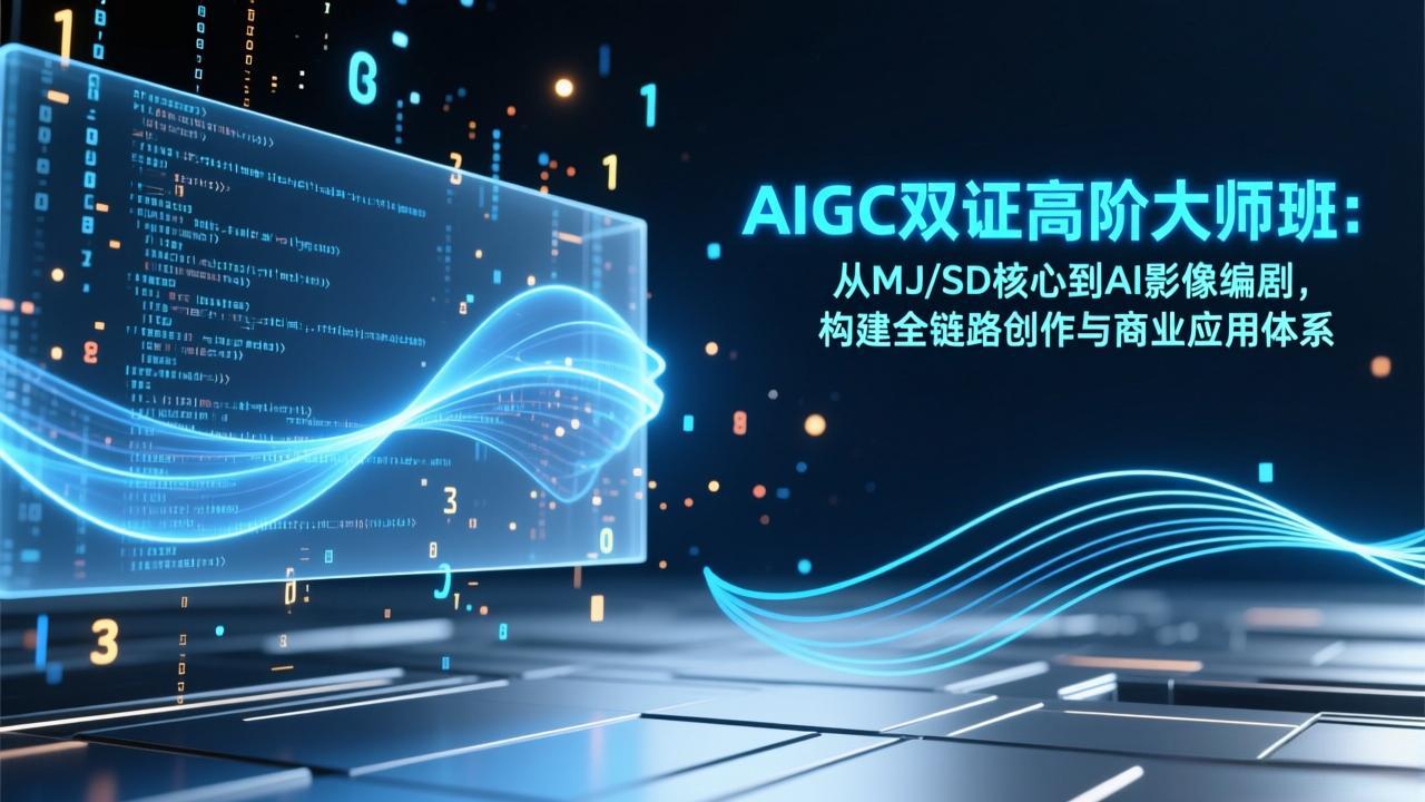 AIGC双证高阶大师班：从MJ/SD核心到AI影像编剧，构建全链路创作与商业应用体系好创网-专注优质VIP网课 网络创业落地实操课程资源分享 – 每天更新_高质量项目输出好创网