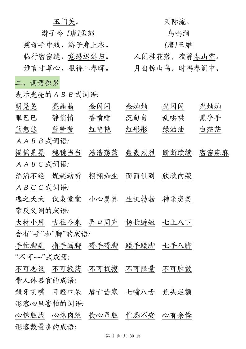 五下语文【期末复习重要考点归纳（9大高频考点）】好创网-专注优质VIP网课 网络创业落地实操课程资源分享 – 每天更新_高质量项目输出好创网