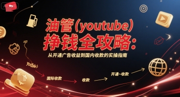 油管(youtube)挣钱全攻略：从开通广告收益到国内收款的实操指南好创网-专注优质VIP网课 网络创业落地实操课程资源分享 – 每天更新_高质量项目输出好创网