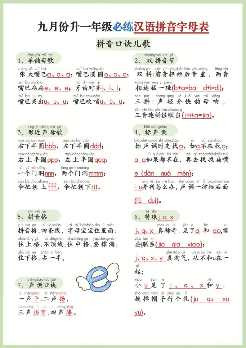 幼小衔接！语文九月份升一年级必练汉语拼音-声母好创网-专注优质VIP网课 网络创业落地实操课程资源分享 – 每天更新_高质量项目输出好创网