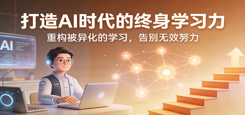 打造AI时代的终身学习力：重构被异化的学习，告别无效努力好创网-专注优质VIP网课 网络创业落地实操课程资源分享 – 每天更新_高质量项目输出好创网
