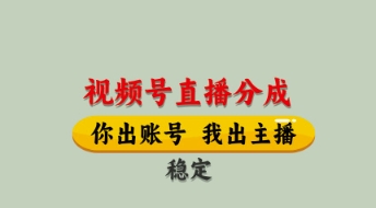 视频号直播分成,全程托管招募,单月轻松变现8k【揭秘】好创网-专注优质VIP网课 网络创业落地实操课程资源分享 – 每天更新_高质量项目输出好创网