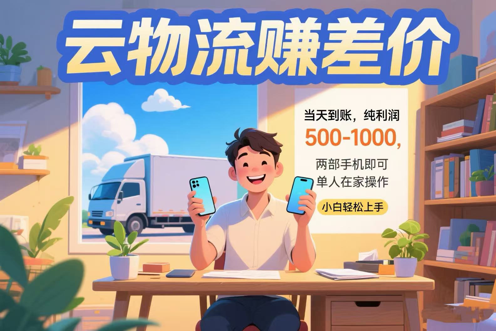 云物流赚差价 当天到账纯利润500-1000 两部手机即可 可单人在家操作 小...好创网-专注优质VIP网课 网络创业落地实操课程资源分享 – 每天更新_高质量项目输出好创网