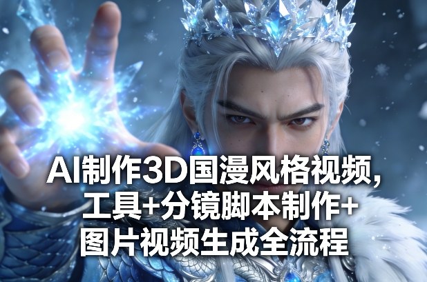 AI制作3D国漫风格视频，工具+分镜脚本制作+图片视频生成全流程好创网-专注优质VIP网课 网络创业落地实操课程资源分享 – 每天更新_高质量项目输出好创网