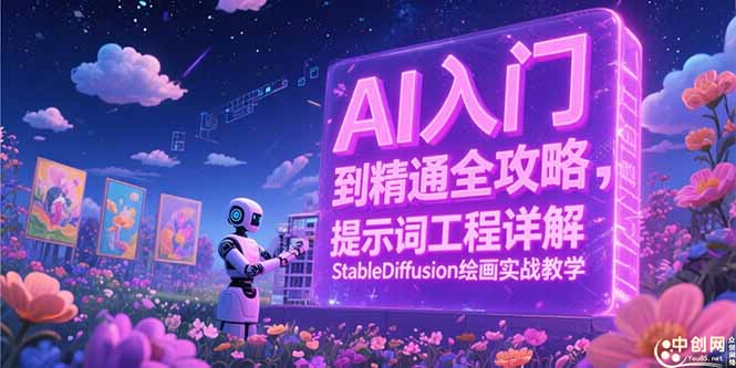 AI入门到精通全攻略，提示词工程详解，StableDiffusion绘画实战教学好创网-专注优质VIP网课 网络创业落地实操课程资源分享 – 每天更新_高质量项目输出好创网