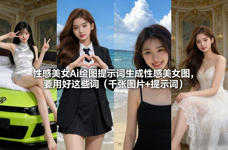 性感美女Ai绘图提示词生成性感美女图，要用好这些词(千张图片+提示词)好创网-专注优质VIP网课 网络创业落地实操课程资源分享 – 每天更新_高质量项目输出好创网