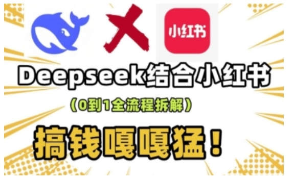 deepseek+小红书打造流量生产线实操课,0到1全流程拆解,搞钱嘎嘎猛好创网-专注优质VIP网课 网络创业落地实操课程资源分享 – 每天更新_高质量项目输出好创网
