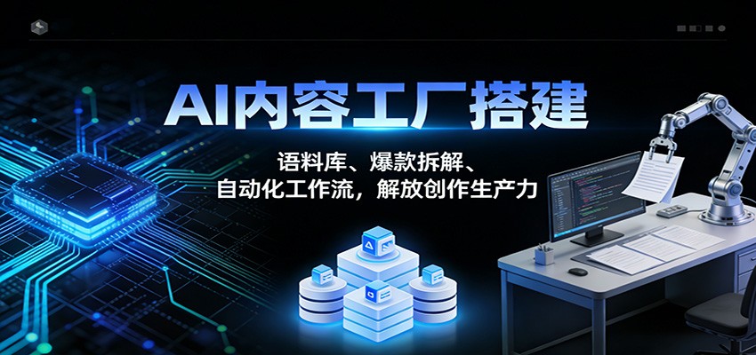 AI内容工厂搭建：语料库、爆款拆解、自动化工作流，解放创作生产力好创网-专注优质VIP网课 网络创业落地实操课程资源分享 – 每天更新_高质量项目输出好创网