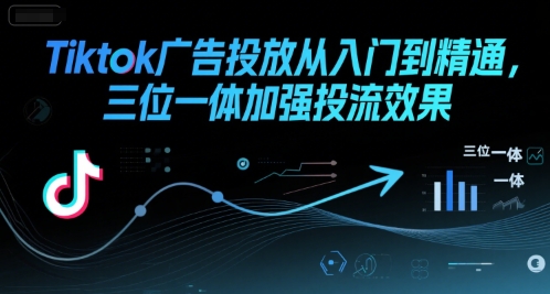 Tiktok广告投放从入门到精通,三位一体加强投流效果好创网-专注优质VIP网课 网络创业落地实操课程资源分享 – 每天更新_高质量项目输出好创网