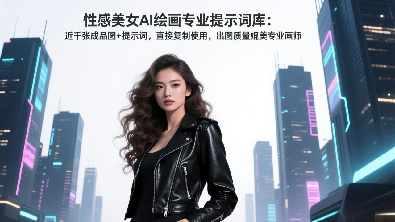 性感美女AI绘画专业提示词库：近千张成品图+提示词，直接复制使用，出图质量媲美专业画师好创网-专注优质VIP网课 网络创业落地实操课程资源分享 – 每天更新_高质量项目输出好创网
