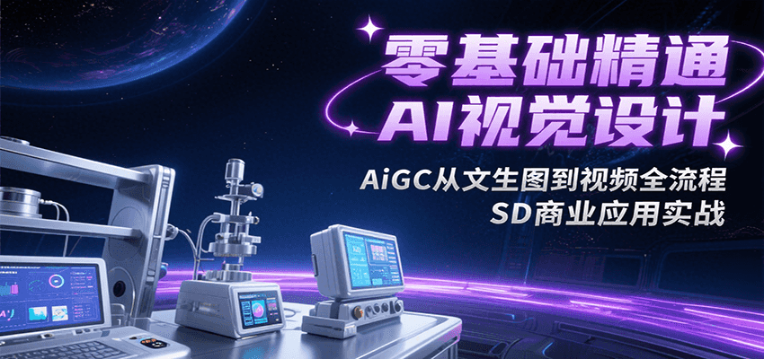 零基础精通AI视觉设计，AiGC从文生图到视频全流程，SD商业应用实战好创网-专注优质VIP网课 网络创业落地实操课程资源分享 – 每天更新_高质量项目输出好创网