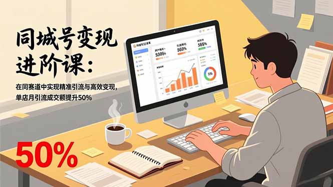 同城号变现进阶课：在同城赛道中实现精准引流与高效变现，单店月引流成交额提升50%好创网-专注优质VIP网课 网络创业落地实操课程资源分享 – 每天更新_高质量项目输出好创网