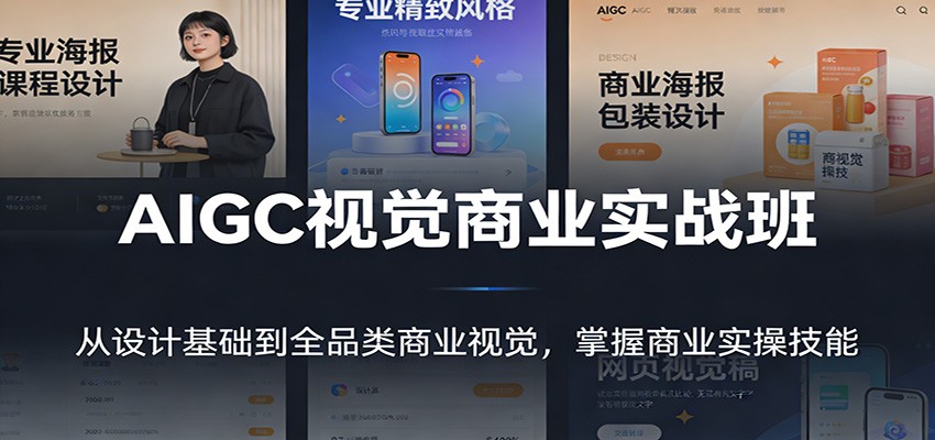 AIGC视觉商业实战班：从设计基础到全品类商业视觉，掌握商业实操技能好创网-专注优质VIP网课 网络创业落地实操课程资源分享 – 每天更新_高质量项目输出好创网