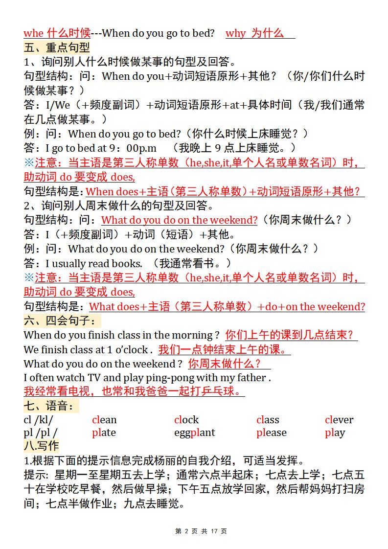 【五年级pep版英语】五年级下英语全册知识点汇总(背诵版)好创网-专注优质VIP网课 网络创业落地实操课程资源分享 – 每天更新_高质量项目输出好创网