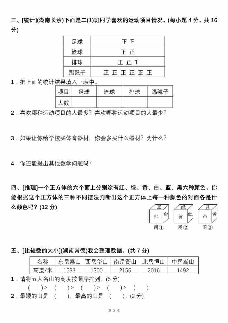 二年级下数学高分压轴题综合测评卷好创网-专注优质VIP网课 网络创业落地实操课程资源分享 – 每天更新_高质量项目输出好创网