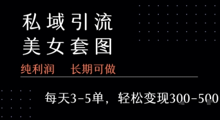 私域卖套图每天3-5单   每单利润99-2张+好创网-专注优质VIP网课 网络创业落地实操课程资源分享 – 每天更新_高质量项目输出好创网