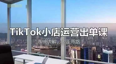 TikTok小店运营出单课，从开店选品、运营出单、发货回款，进行全流程讲解好创网-专注优质VIP网课 网络创业落地实操课程资源分享 – 每天更新_高质量项目输出好创网