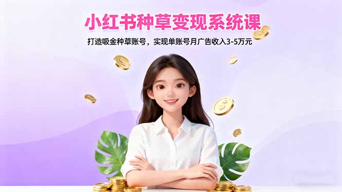 小红书种草变现系统课:打造吸金种草账号,实现单账号月广告收入3-5万元好创网-专注优质VIP网课 网络创业落地实操课程资源分享 – 每天更新_高质量项目输出好创网
