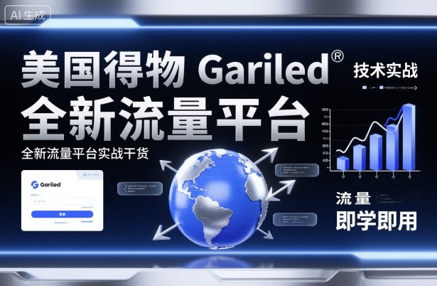 美国得物Gariled技术实战,全新流量平台实战干货,即学即用好创网-专注优质VIP网课 网络创业落地实操课程资源分享 – 每天更新_高质量项目输出好创网