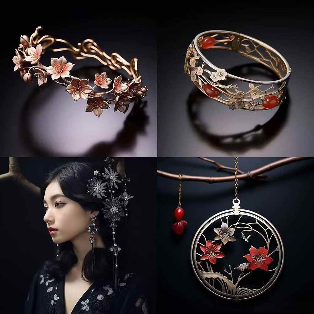 463个Midjourney珠宝摄影提示词：覆盖全品类珠宝，AI设计秒出专业效果好创网-专注优质VIP网课 网络创业落地实操课程资源分享 – 每天更新_高质量项目输出好创网