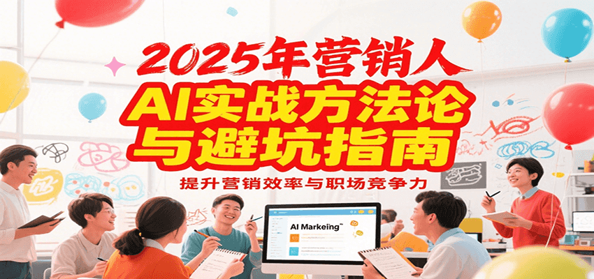 2025年营销实战方法论与避坑指南，利用AI提升营销效率与职场竞争力好创网-专注优质VIP网课 网络创业落地实操课程资源分享 – 每天更新_高质量项目输出好创网