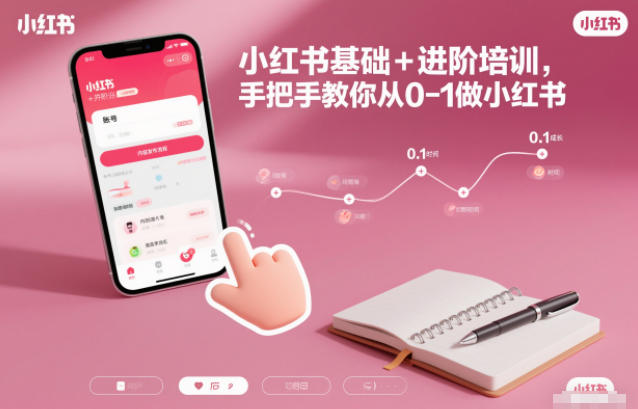 小红书基础+进阶培训,手把手教你从0-1做小红书好创网-专注优质VIP网课 网络创业落地实操课程资源分享 – 每天更新_高质量项目输出好创网