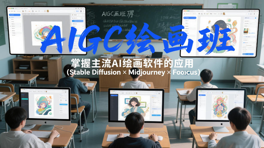 AIGC绘画班，掌握主流Ai绘画软件的应用(Stable Diffusion x Midjourney x Fooocus)好创网-专注优质VIP网课 网络创业落地实操课程资源分享 – 每天更新_高质量项目输出好创网