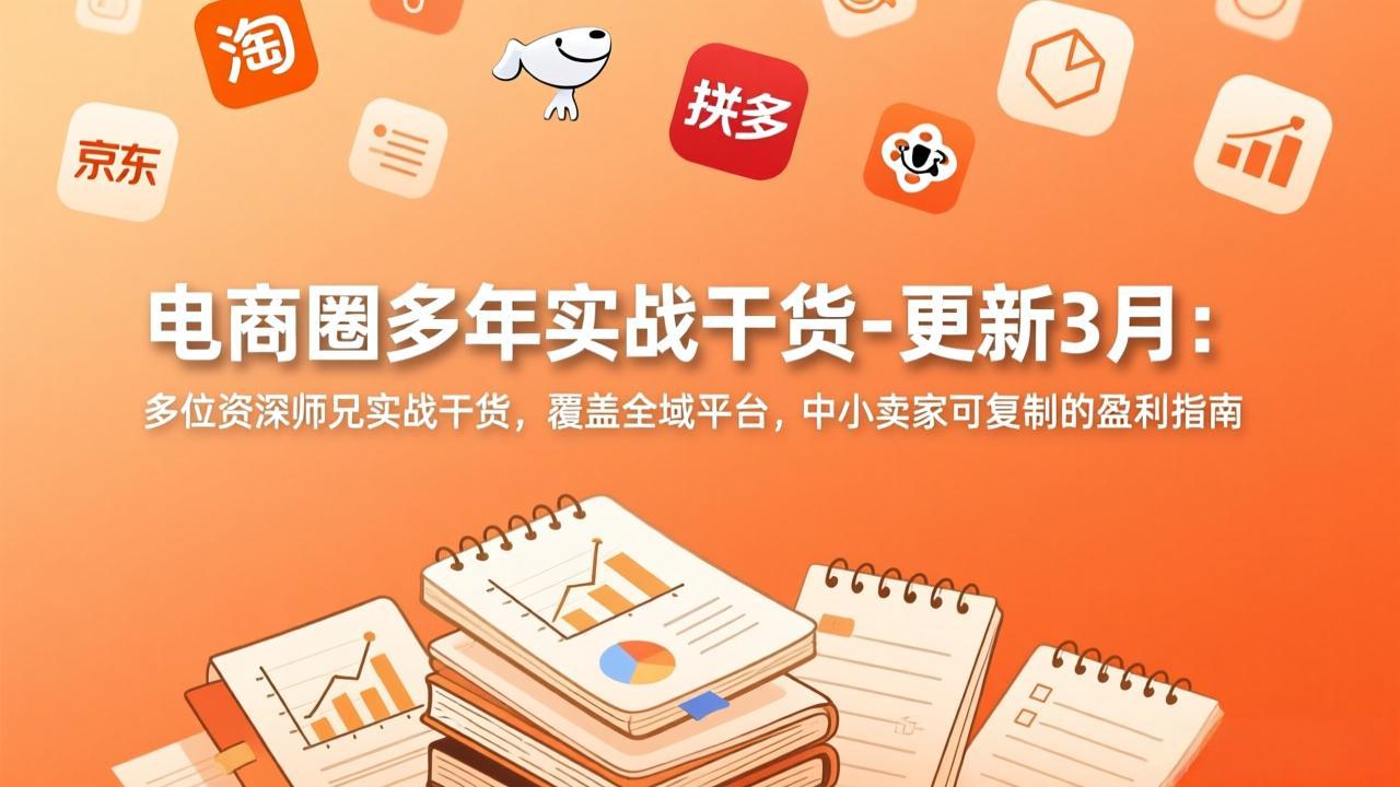 电商圈多年实战干货-更新3月：多位资深师兄实战干货，覆盖全域平台，中小卖家可复制的盈利指南好创网-专注优质VIP网课 网络创业落地实操课程资源分享 – 每天更新_高质量项目输出好创网