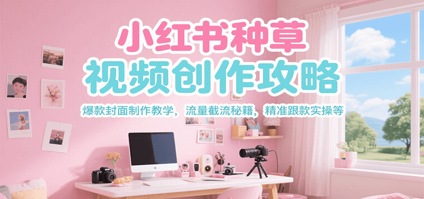 小红书种草视频创作攻略,爆款封面制作教学 ,流量截流秘籍 ,精准跟款实操等好创网-专注优质VIP网课 网络创业落地实操课程资源分享 – 每天更新_高质量项目输出好创网