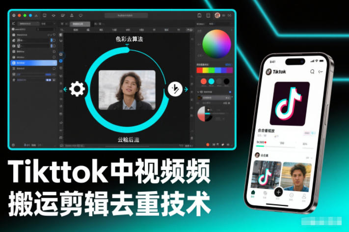 Tiktok中视频纯搬运剪辑去重技术,外来技术,自行测试好创网-专注优质VIP网课 网络创业落地实操课程资源分享 – 每天更新_高质量项目输出好创网