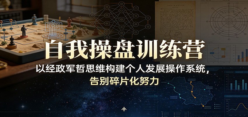 自我操盘训练营：以经政军哲思维构建个人发展操作系统，告别碎片化努力好创网-专注优质VIP网课 网络创业落地实操课程资源分享 – 每天更新_高质量项目输出好创网