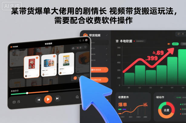 某带货爆单大佬用的剧情长视频带货搬运玩法,需要配合收费软件操作好创网-专注优质VIP网课 网络创业落地实操课程资源分享 – 每天更新_高质量项目输出好创网