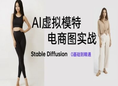AI虚拟模特电商图实战,AI绘画Stable Diffusion 0基础到精通好创网-专注优质VIP网课 网络创业落地实操课程资源分享 – 每天更新_高质量项目输出好创网