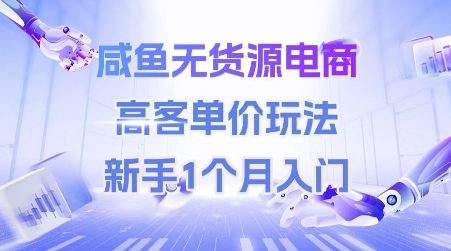 咸鱼无货源电商，高客单价玩法，新手1个月入门好创网-专注优质VIP网课 网络创业落地实操课程资源分享 – 每天更新_高质量项目输出好创网