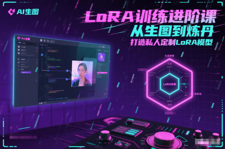 LoRA训练进阶课，从生图到炼丹，打造私人定制LoRA模型好创网-专注优质VIP网课 网络创业落地实操课程资源分享 – 每天更新_高质量项目输出好创网