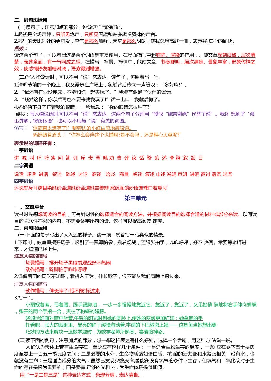 六上语文1-8单元园词句段运用知识点(新版本)docx好创网-专注优质VIP网课 网络创业落地实操课程资源分享 – 每天更新_高质量项目输出好创网