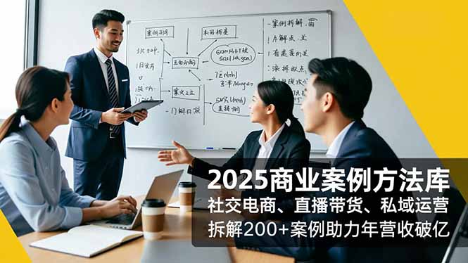 2025商业案例方法库，社交电商、直播带货、私域运营，拆解200+案例助力年营收破亿好创网-专注优质VIP网课 网络创业落地实操课程资源分享 – 每天更新_高质量项目输出好创网
