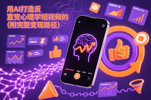 用AI打造“反直觉”心理学短视频的流量密码(附完整变现路径)好创网-专注优质VIP网课 网络创业落地实操课程资源分享 – 每天更新_高质量项目输出好创网