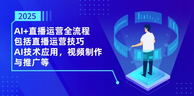 2025AI+直播运营全流程，包括直播运营技巧，AI技术应用，视频制作与推广等好创网-专注优质VIP网课 网络创业落地实操课程资源分享 – 每天更新_高质量项目输出好创网