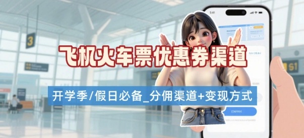 学生党必看!机票火车票优惠券申请渠道 + 项目打法,开学季节日速存好创网-专注优质VIP网课 网络创业落地实操课程资源分享 – 每天更新_高质量项目输出好创网