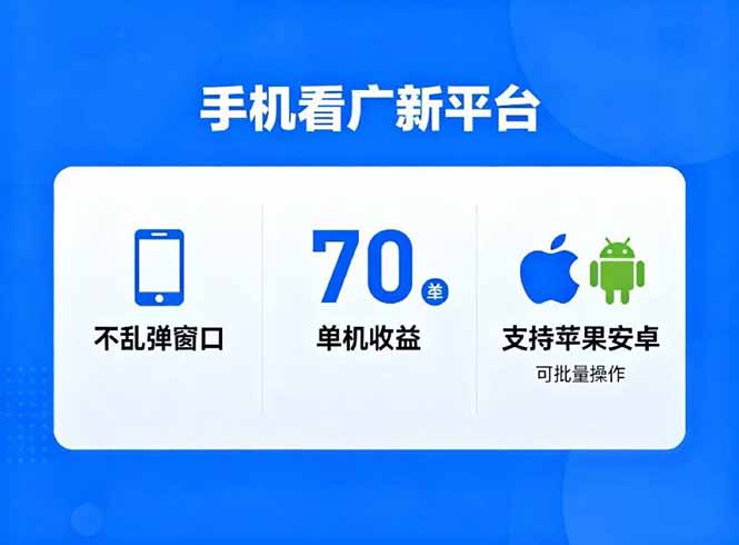 看广新平台,不乱弹窗口,单机做到了70加,支持苹果和安卓可批量,做到了日入1万+好创网-专注优质VIP网课 网络创业落地实操课程资源分享 – 每天更新_高质量项目输出好创网