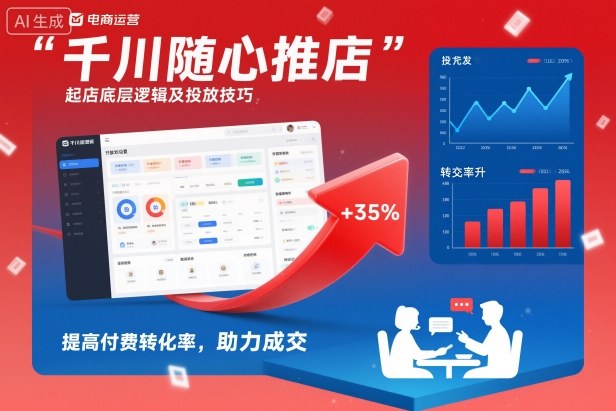 千川随心推起店底层逻辑及投放技巧，提高付费转化率，助力成交好创网-专注优质VIP网课 网络创业落地实操课程资源分享 – 每天更新_高质量项目输出好创网