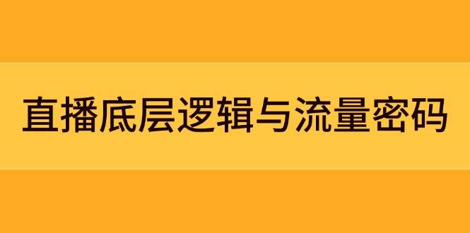 直播底层逻辑与流量密码:定位模型+案例拆解,急速流承接与数据优化全攻略好创网-专注优质VIP网课 网络创业落地实操课程资源分享 – 每天更新_高质量项目输出好创网
