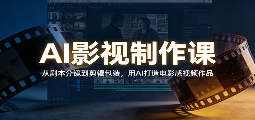 图片[1]好创网-专注优质VIP网课 网络创业落地实操课程资源分享 – 每天更新_高质量项目输出AI影视制作课：从剧本分镜到剪辑包装，用AI打造电影感视频作品好创网-专注优质VIP网课 网络创业落地实操课程资源分享 – 每天更新_高质量项目输出好创网
